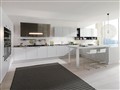 Euromobil Kitchens with their variety of solutions are ideal for who need a plan for the space dedicated to the preparation and conservation of foods. 
Slogan LIVING AND COOKING identifies a system kitchen that beyond to the traditional functions becomes part in the living of the house for open and multifunctional atmospheres.